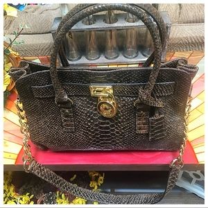 Michael Kors Special Edition Hamilton Python Bag